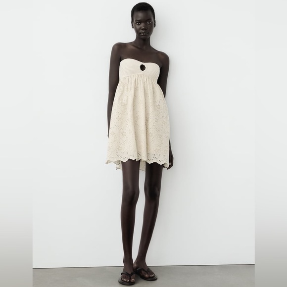 Zara Dresses & Skirts - Zara Embroidered Knit Dress